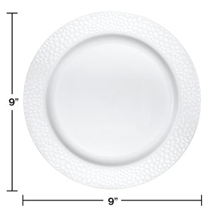 120ct Bulk Pearl Pebble Plastic Dinner Plates