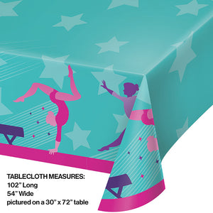 Bulk Pack of 2 Gymnastics Party Paper Tablecover 54" X 102"