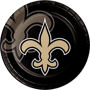 Bulk Pack of 16 New Orleans Saints Paper Plates