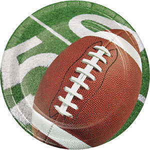 Bulk Pack of 24 Football Party Paper Dessert Plates