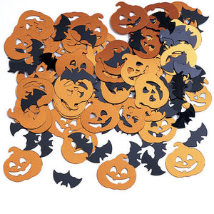 Bulk Pack of 3 Bats And Pumpkin Confetti, 0.5 oz/Pack