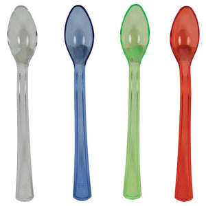 Bulk Pack of 72 Assorted Color Mini Appetizer Spoons