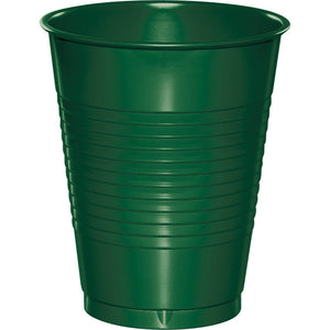 Bulk Pack of 40 Hunter Green 16 Oz Plastic Cups