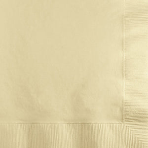 Bulk Pack of 150 Ivory Beverage Napkin, 3 Ply