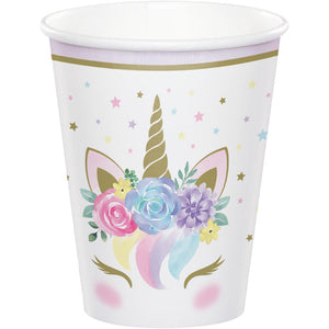 Bulk Pack of 16 Unicorn Baby Shower Paper Cups