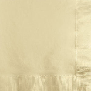 Bulk Pack of 100 Ivory Beverage Napkin 2Ply