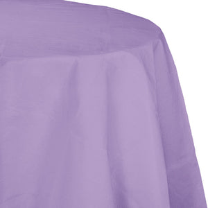 Bulk Pack of 2 Luscious Lavender 82" Round Polylined Tissue Tablecover