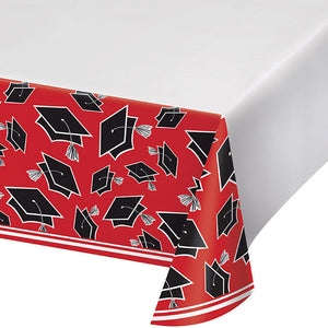 Bulk Pack of 2 Red Graduation Table Cover