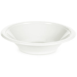 Bulk Pack of 40 White Premium Plastic Bowls 12 Oz