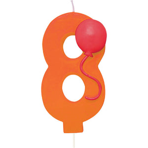 Bulk Pack of 3 #8 Balloon Candle