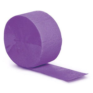 Bulk Pack of 5 Amethyst Crepe Streamers 81 ft