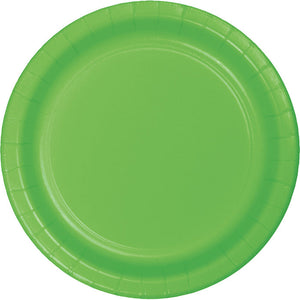 Bulk Pack of 24 Fresh Lime Green Paper Plates