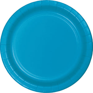 Bulk Pack of 48 Turquoise Blue Paper Plates