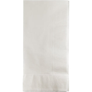 Bulk Pack of 100 White Dinner Napkins 2Ply 1/8Fld