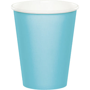 Bulk Pack of 48 Pastel Blue Hot/Cold Paper Cups 9 Oz