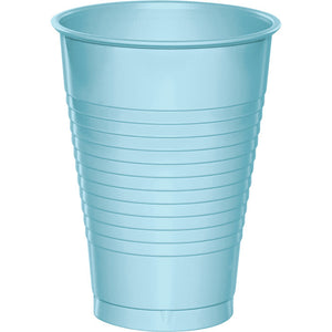 Bulk Pack of 40 Pastel Blue 12 Oz Plastic Cups