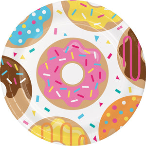 Bulk Pack of 16 Donut Time Paper Plates