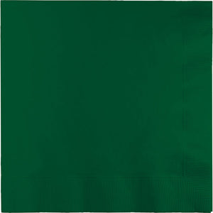 Bulk Pack of 100 Hunter Green Luncheon Napkin 3Ply