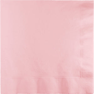 Bulk Pack of 50 Classic Pink Dinner Napkins 3Ply 1/4Fld