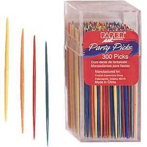 Bulk Pack of 600 Assorted Color Plastic Picks