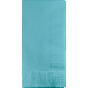 Bulk Pack of 100 Pastel Blue Dinner Napkins 2Ply 1/8Fld