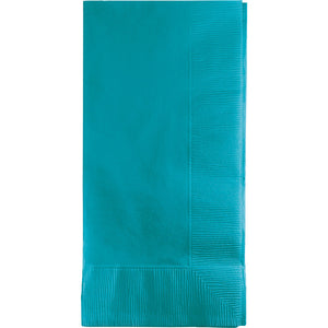 Bulk Pack of 100 Bermuda Blue Dinner Napkins 2Ply 1/8Fld