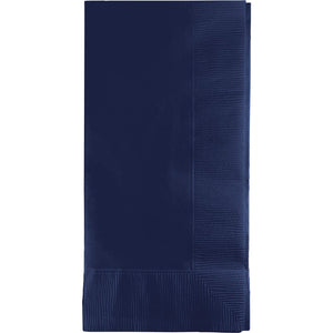 Bulk Pack of 100 Navy Dinner Napkins 2Ply 1/8Fld