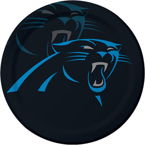 Bulk Pack of 16 Carolina Panther Paper Plates