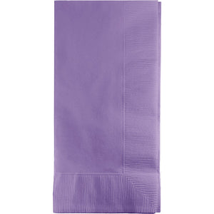 Bulk Pack of 100 Luscious Lavender Dinner Napkins 2Ply 1/8Fld