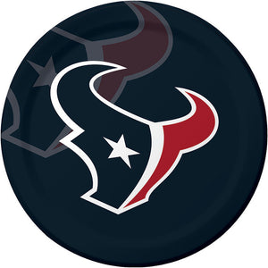 Bulk Pack of 16 Houston Texans Paper Plates