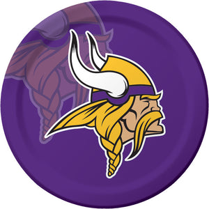 Bulk Pack of 16 Minnesota Vikings Paper Plates