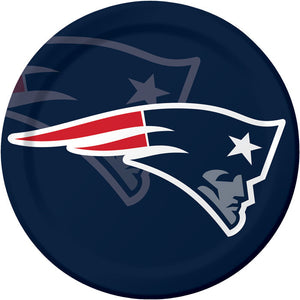 Bulk Pack of 16 New England Patriots Paper Plates