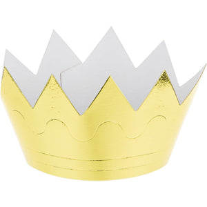 Bulk Pack of 18 Mini Foil Crown