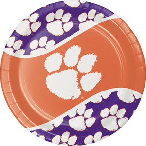 Bulk Pack of 16 Clemson Tigers Paper Plates