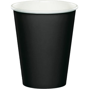 Bulk Pack of 48 Black Velvet Hot/Cold Paper Cups 9 Oz