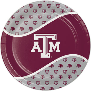 Bulk Pack of 16 Texas A & M Aggies Paper Plates