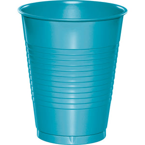 Bulk Pack of 40 Bermuda Blue 16 Oz Plastic Cups