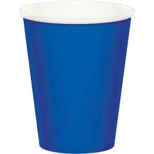 Bulk Pack of 48 Cobalt Hot/Cold Paper Cups 9 Oz