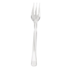 Bulk Pack of 72 Clear Mini Appetizer Forks