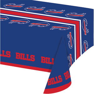 Bulk Pack of 2 Buffalo Bills Plastic Table Cover, 54" X 102"