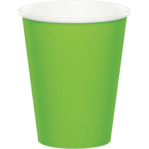 Bulk Pack of 48 Fresh Lime Hot/Cold Paper Cups 9 Oz