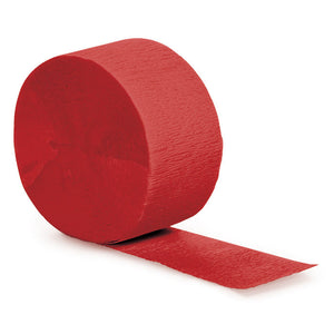 Bulk Pack of 5 Classic Red Crepe Streamers 81 ft