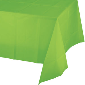 Bulk Pack of 2 Fresh Lime Tablecover Plastic 54" X 108"