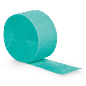 Bulk Pack of 5 Teal Lagoon Crepe Streamers 81 ft