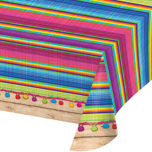 Bulk Pack of 2 Serape Plastic Tablecover, 54" X 102"