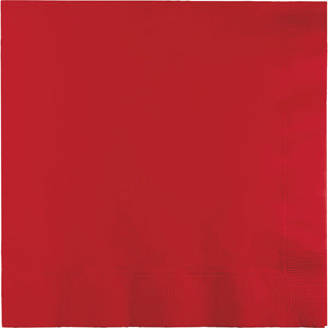 Bulk Pack of 100 Classic Red Luncheon Napkin 3Ply