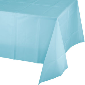 Bulk Pack of 2 Pastel Blue Tablecover Plastic 54" X 108"