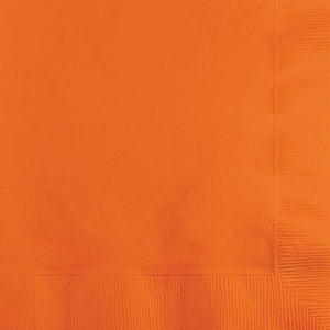 Bulk Pack of 150 Sunkissed Orange Beverage Napkin, 3 Ply