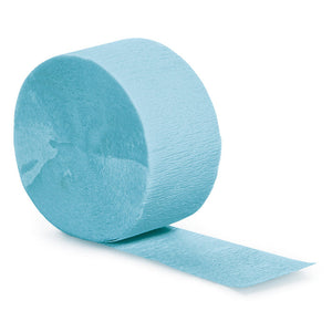 Bulk Pack of 5 Pastel Blue Crepe Streamers 81 ft