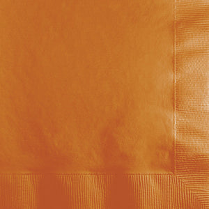 Bulk Pack of 100 Pumpkin Spice Beverage Napkin 2Ply